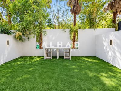 3 Slaapkamers Townhouse te Huur in Mohammed Bin Rashid City (MBR City), Dubai - Modern Courtyard with Lush Greenery. png