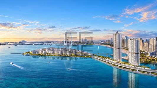 2 Bedroom Apartment for Sale in Bluewaters Island, Dubai - Sea and Sunset View | Two Balconies | High Floor