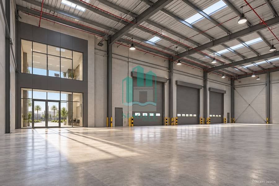 3 Concrete Warehouse Interior with Steel Roof-43. png