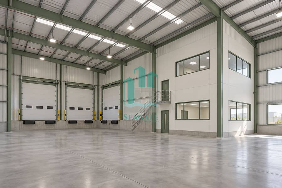 5 Diagonal Warehouse Interior with Office Block-8. png