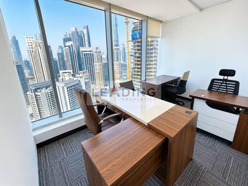 5 Modern Executive Office with Dubai Skyline. png