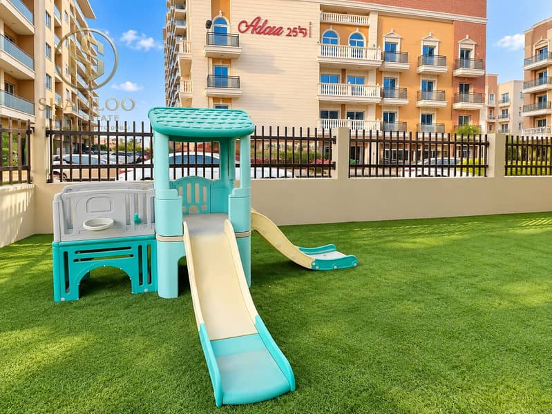 3 Sunny Courtyard Playground with Turquoise Playset. png