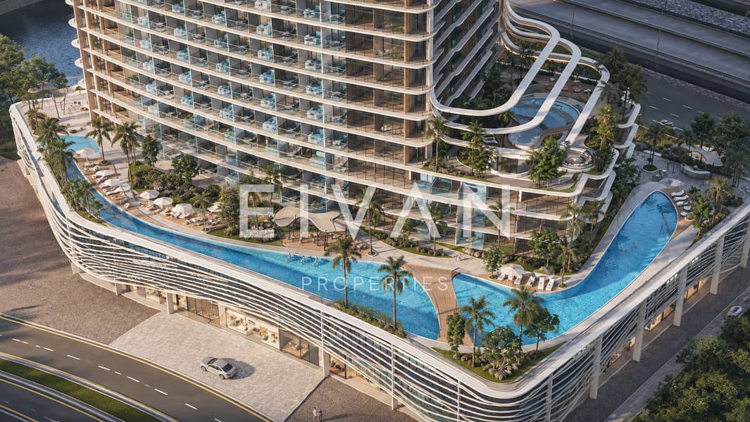 Luxury Tower with Curved Infinity Pool. png Luxury Tower with Curved Infinity Pool. png