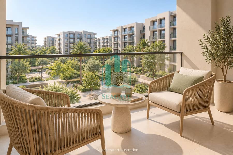 2 Sunlit balcony overlooking a landscaped courtyard-7. png