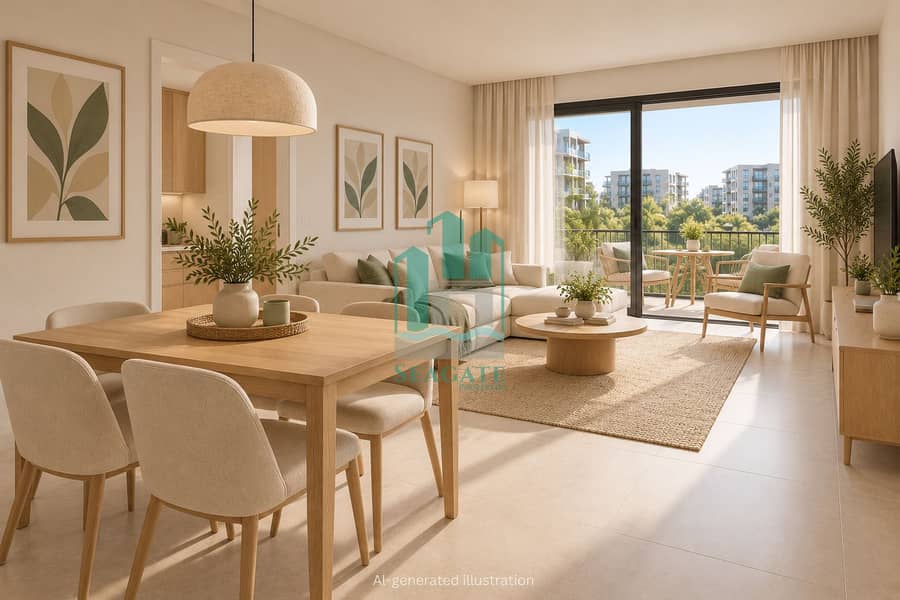 11 Warm oak dining area with balcony view-6. png