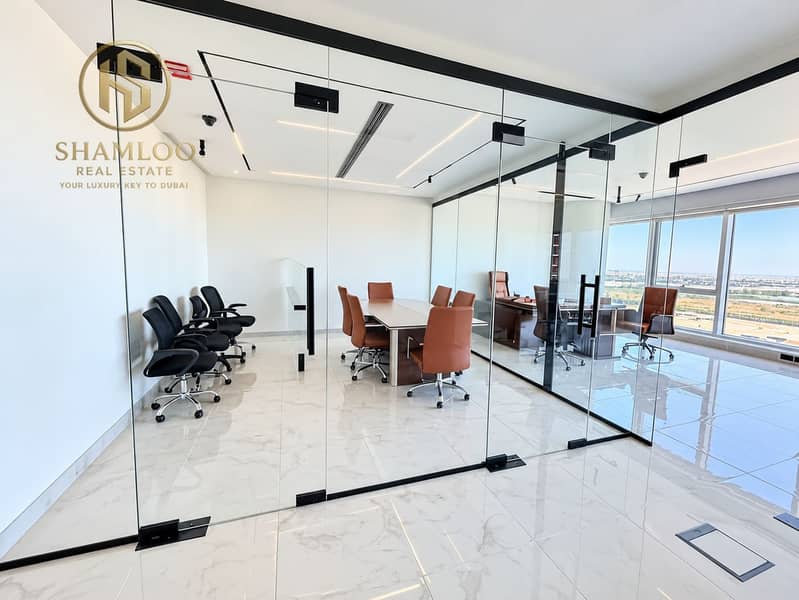 Modern Glass-Walled Conference Office. png Modern Glass-Walled Conference Office. png