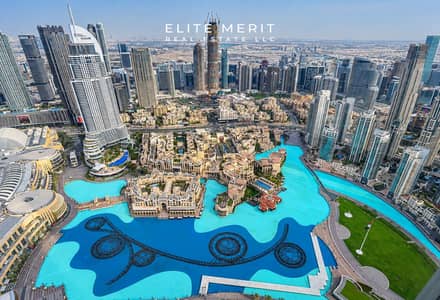 迪拜市中心， 迪拜 2 卧室单位待租 - Dubai Skyline and Turquoise Fountain Lake. jpg