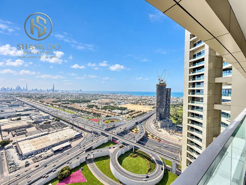 12 Dubai Skyline and Highway Interchange View. png