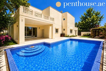 4 Bedroom Villa for Sale in The Meadows, Dubai - Unobstructed Lake View | Private Swimming Pool
