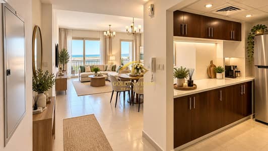 2 Bedroom Apartment for Sale in Mina Al Arab, Ras Al Khaimah - Warm Coastal Apartment Interior. png 2 Bedroom Apartment for Sale in Mina Al Arab, Ras Al Khaimah - Warm Coastal Apartment Interior. png