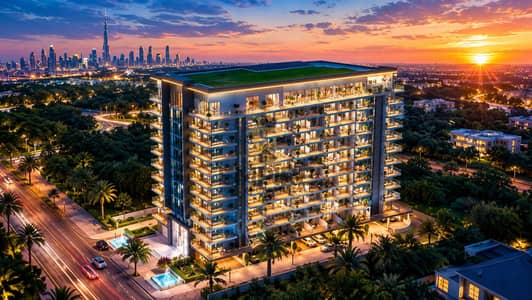 迪拜公寓大楼， 迪拜 1 卧室公寓待售 - Luxury Sunset Apartment Skyline. png