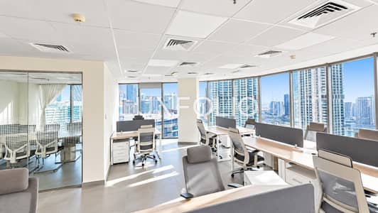 Office for Rent in Business Bay, Dubai - Fitted Office | High Floor | Business Bay