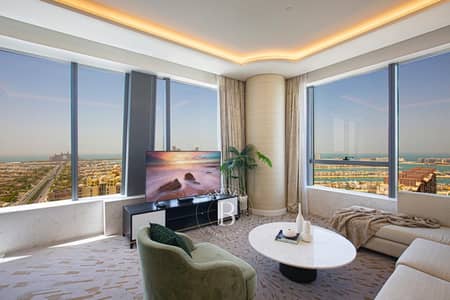 1 Bedroom Flat for Rent in Palm Jumeirah, Dubai - Best Corner Unit View | High Floor | Vacant