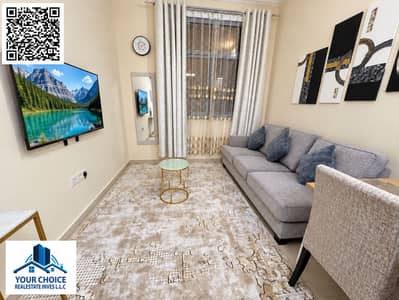 1 Bedroom Flat for Rent in Al Bustan, Ajman - Nature documentary glowing on wall-mounted TV-5 (1). png 1 Bedroom Flat for Rent in Al Bustan, Ajman - Nature documentary glowing on wall-mounted TV-5 (1). png