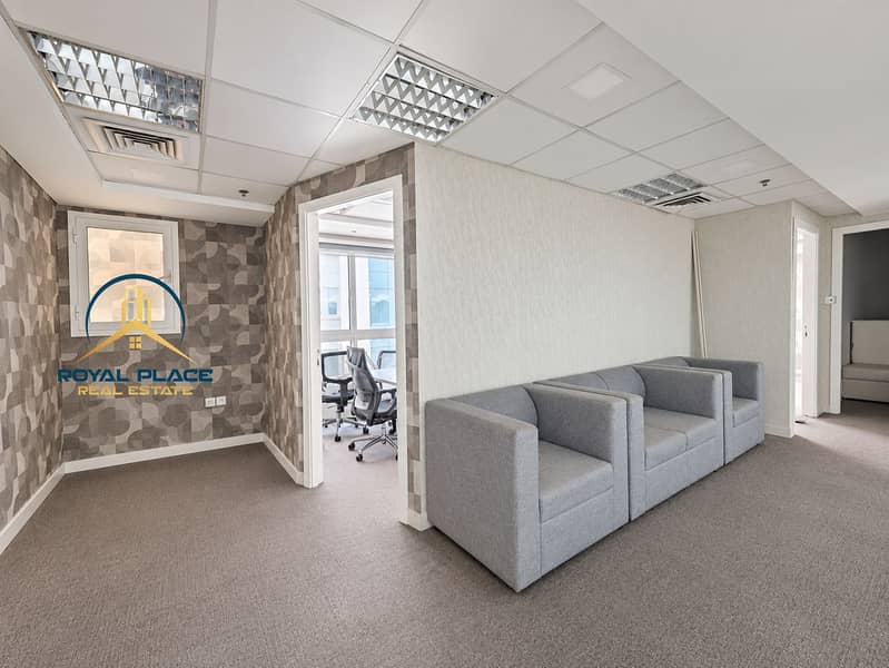 Bright, polished office interior. png Bright, polished office interior. png