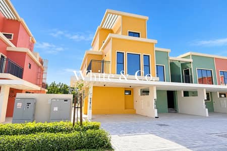 5 Bedroom Townhouse for Rent in DAMAC Lagoons, Dubai - Single Row | Close To Lagoon | Corner Unit
