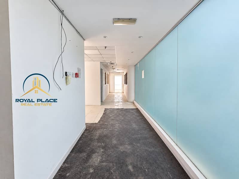 3 Cleared unfinished office corridor. png