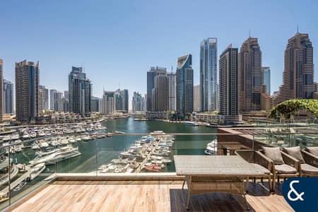 4 Bedroom Apartment for Rent in Dubai Marina, Dubai - Four Bedroom + Maids | Balcony | Marina View