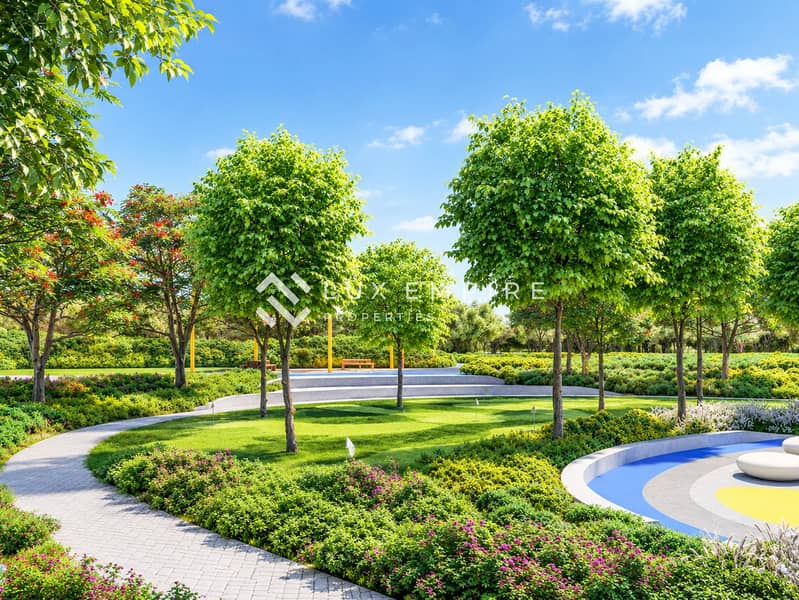 10 Sunlit Modern Park with Floral Paths. png