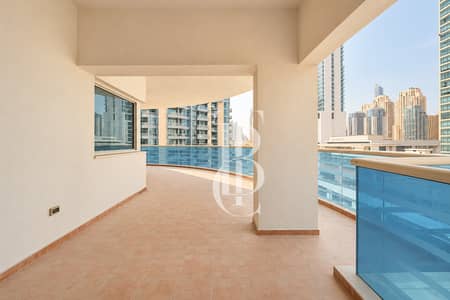 2 Bedroom Apartment for Rent in Dubai Marina, Dubai - Biggest Layout | Partial Marina View | Big Balcony