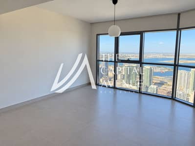 Appartement de 2 chambres à à vendre à Al Reem Island, Abu Dhabi - Empty Apartment with Waterfront Skyline Views. png