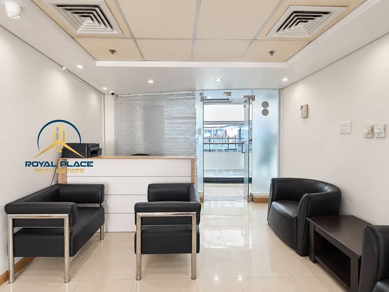 Bright, polished office reception. png Bright, polished office reception. png