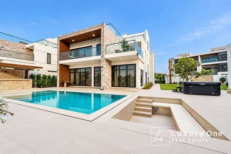 فیلا 5 غرف نوم للايجار في داماك هيلز، دبي - Modern Villa with Turquoise Pool. png فیلا 5 غرف نوم للايجار في داماك هيلز، دبي - Modern Villa with Turquoise Pool. png