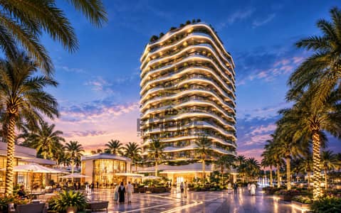 1 Slaapkamer Appartement te Koop in Dubai Land Residence Complex (DLRC), Dubai - Twilight Oasis_ Curved Tower Plaza. png 1 Slaapkamer Appartement te Koop in Dubai Land Residence Complex (DLRC), Dubai - Twilight Oasis_ Curved Tower Plaza. png