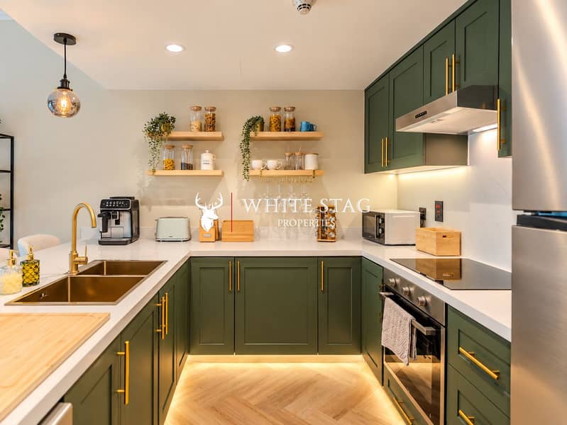 10 Warm Green U-Shaped Kitchen Retreat. png