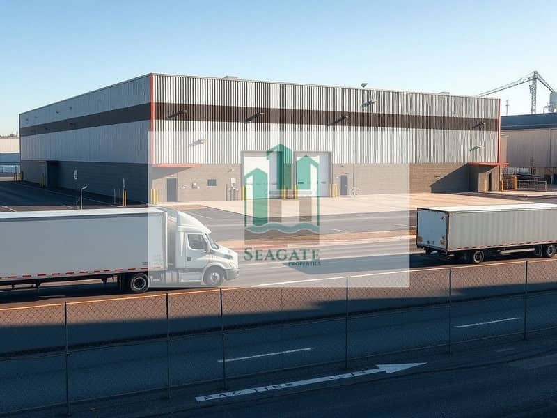 A_wide_exterior_architectural_photograph_of_a_large_warehouse_building_in_an_industrial_area_taken_from_across_the_street_so_the_entire_building_is_visible. _Modern_industrial_design_with_corrugated_metal_siding_and_l. jpeg A_wide_exterior_architectural_photograph_of_a_large_warehouse_building_in_an_industrial_area_taken_from_across_the_street_so_the_entire_building_is_visible. _Modern_industrial_design_with_corrugated_metal_siding_and_l. jpeg
