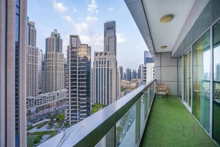 2 Bedroom Apartment for Rent in Downtown Dubai, Dubai - Unfurnished | Pool View | Study