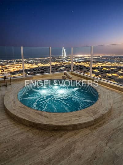 5 Bedroom Penthouse for Sale in Al Sufouh, Dubai - Unique Triplex | 360 Sea & City View | Elevator