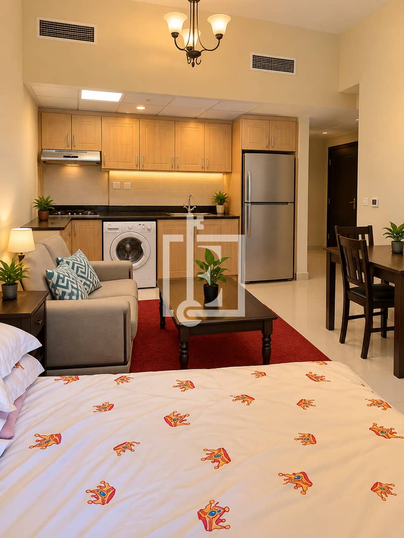 3 Cozy Crown-Patterned Studio Apartment. jpg