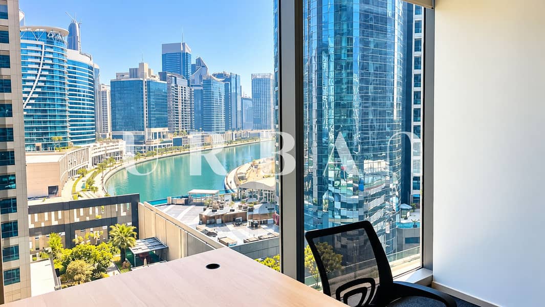 6 Modern Office Overlooking a Waterfront Skyline. png