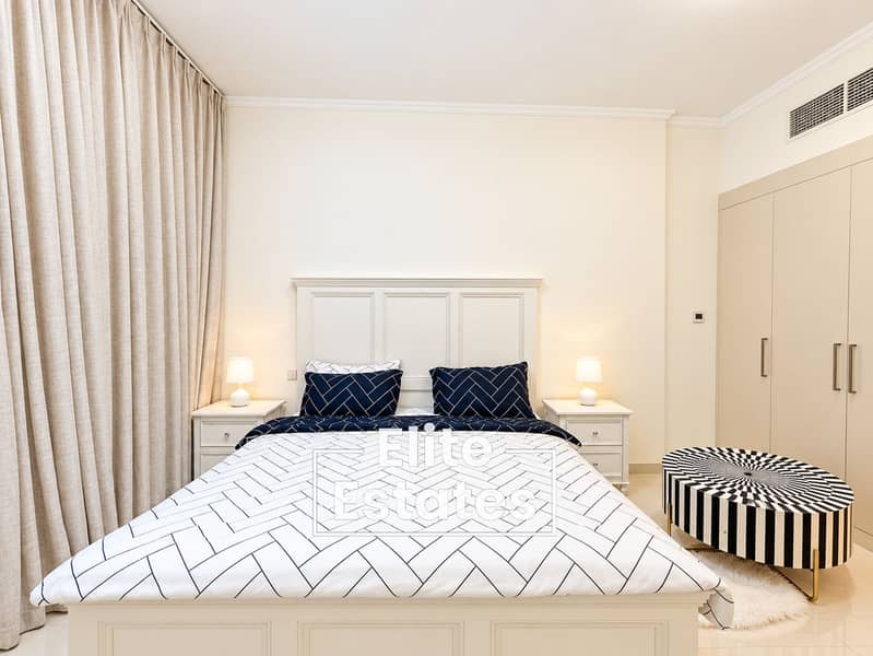 4 Symmetrical Modern Bedroom with Chevron Bedding. png