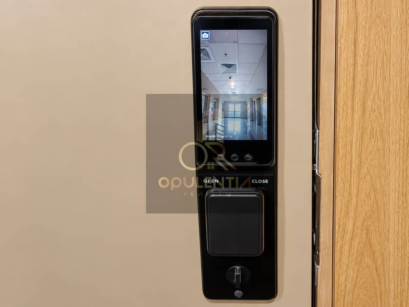 13 Smart Digital Lock on Beige Door. png