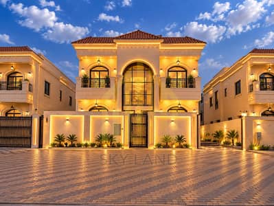 5 Schlafzimmer Villa zum Verkauf in Al Helio, Ajman - فيلا فاخرة بإضاءة ذهبية عند الغروب. png