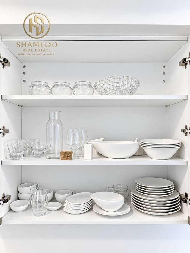 7 Pristine White Cabinet with Glassware. png
