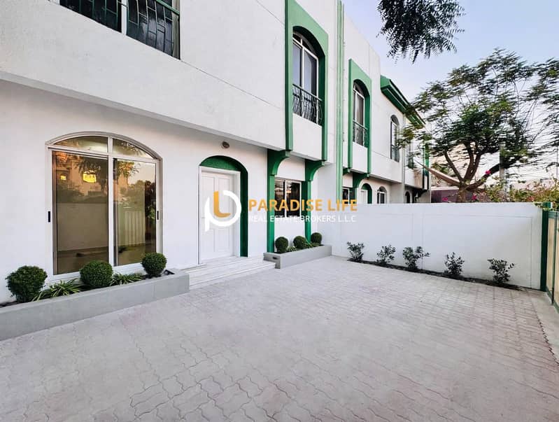 Elegant Corner Villa for Rent | 3 En-Suite Bedrooms + Maid’s Room | Covered Parking | AED 135,000