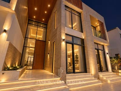 فیلا 7 غرف نوم للبيع في دبي هيلز استيت، دبي - Twilight Contemporary Villa Entrance. png