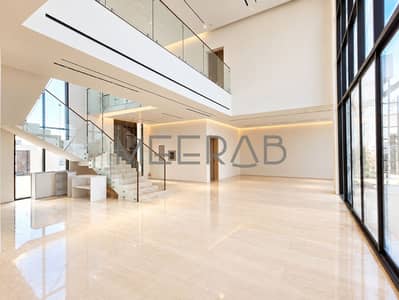 فیلا 5 غرف نوم للايجار في العوير، دبي - Modern Double-Height Minimalist Lobby. png