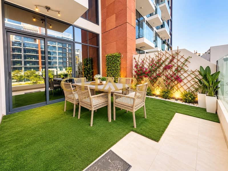 8 Modern Wicker Dining Terrace with Lush Greenery. png