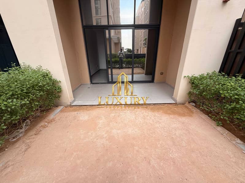 7 Spacious Studio Apartment with Huge Private Garden | Al Mamsha