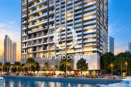 Estudio para en Venta en Al Maryah Island, Abu Dhabi - Dusk at the Waterfront Tower. png Estudio para en Venta en Al Maryah Island, Abu Dhabi - Dusk at the Waterfront Tower. png