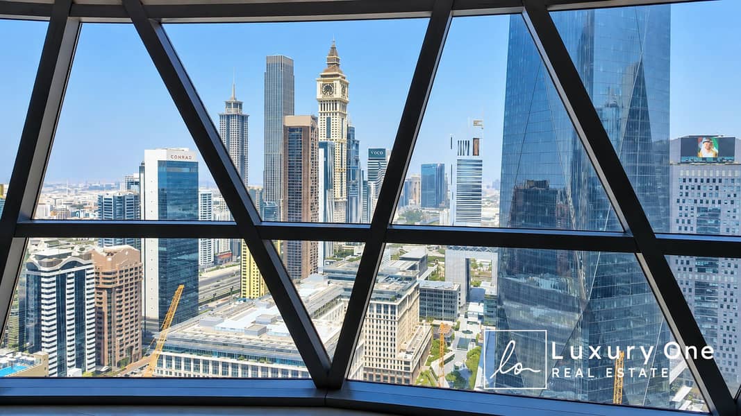 5 Dubai Skyline Through Geometric Window. png