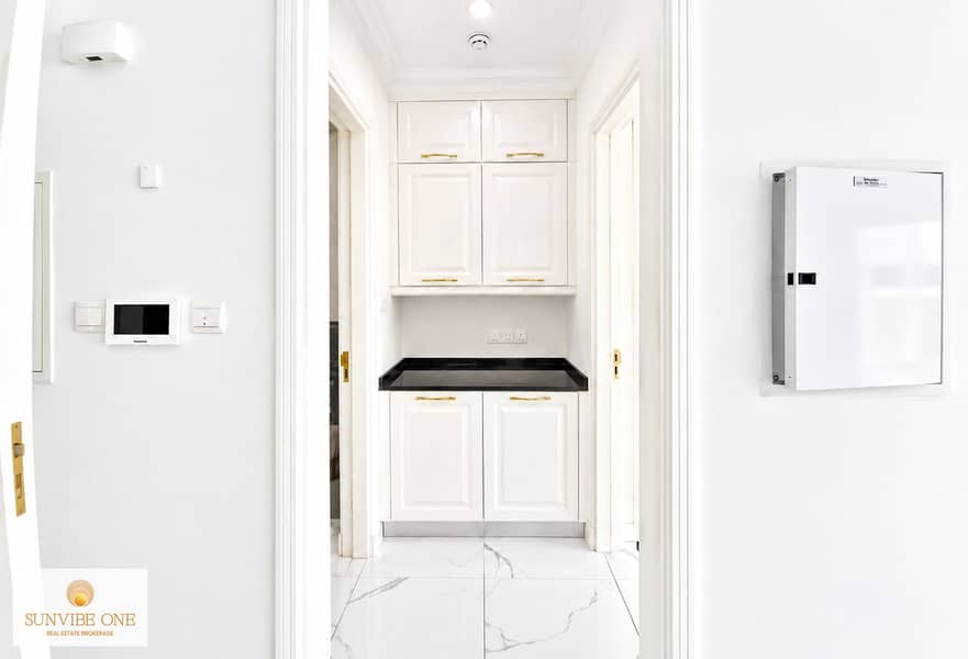4 Minimalist Hallway with Marble and Brass Accents. png