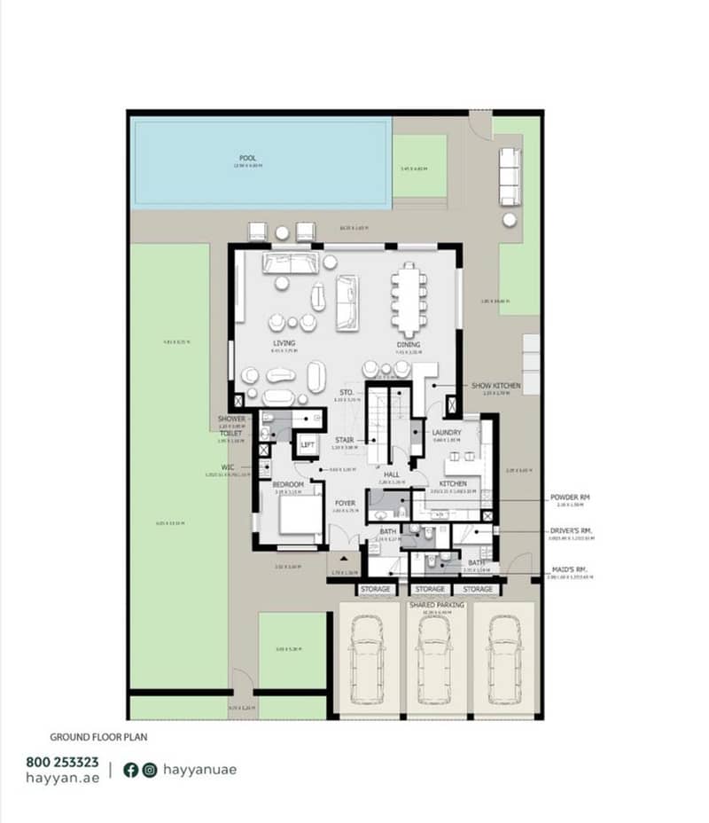 21 Floor plan 5 bed Villa G floor. jpg