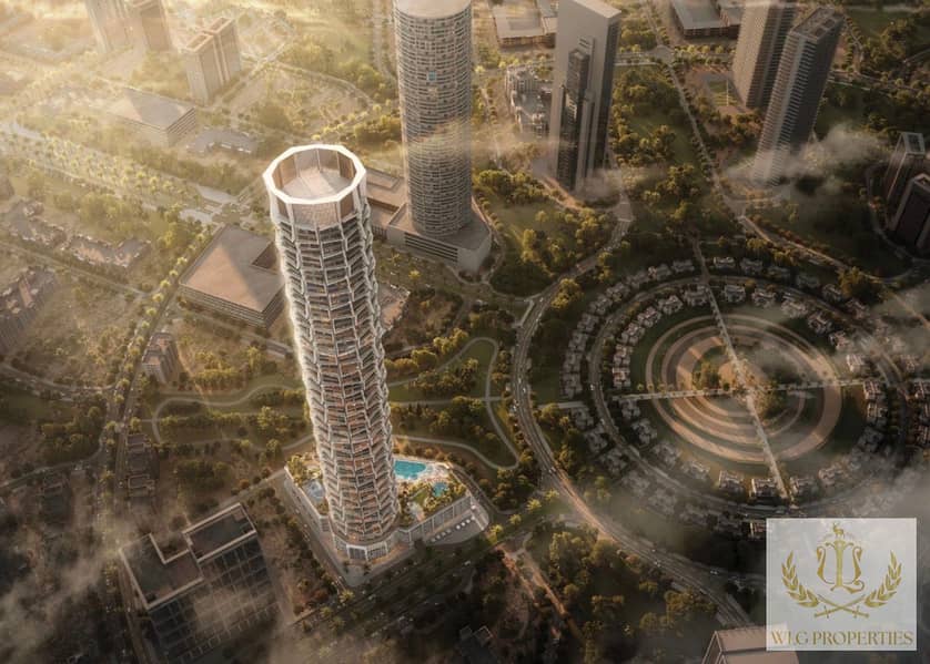 High Floor | Burj Khalifa View | 1BR + Large Balcony | JVC