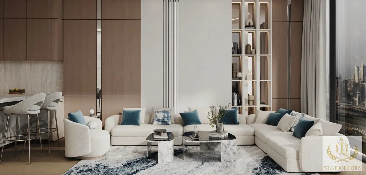 High Floor | Burj Khalifa View | 1BR + Large Balcony | JVC