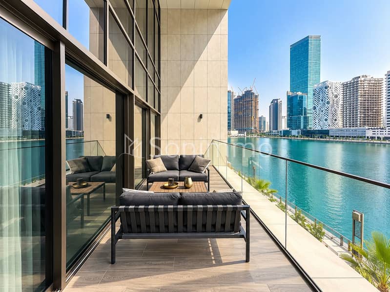 2 Luxury Waterfront Balcony Overlooking the City. png